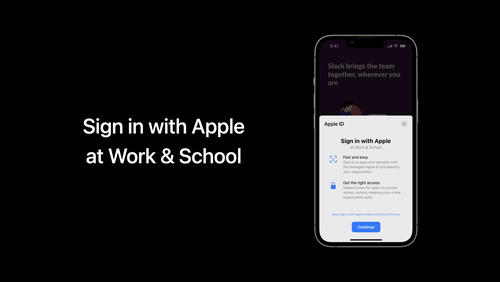 探索“通过 Apple 登录”在公司与学校中的运用