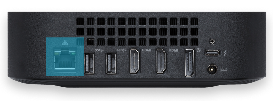 Le Chromebox 5 d'ASUS dispose également d'une connexion Ethernet 2,5 Gb