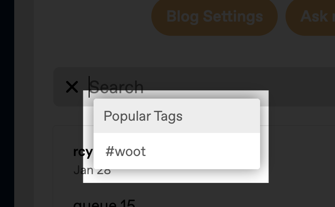 a cropped blog view screenshot, demonstrating a featured tag as a suggestion