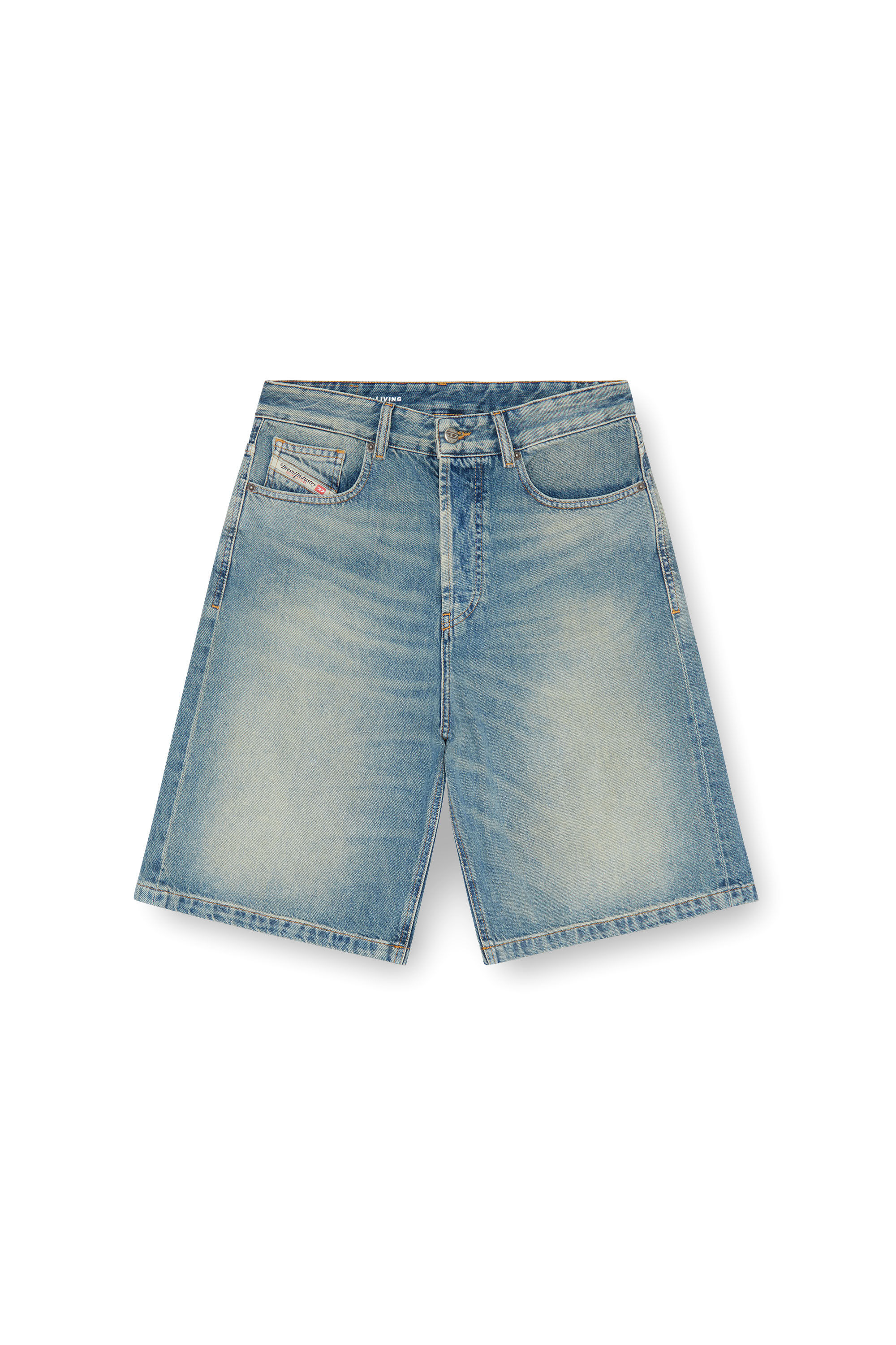 Diesel - DE-SIRE-SHORT, Mujer Pantalones cortos en denim in Azul marino - Image 2