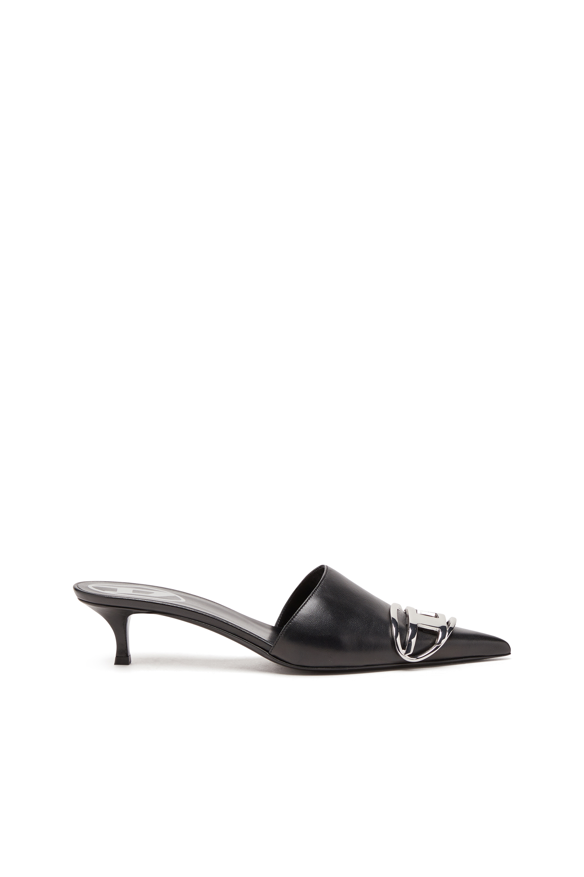 Diesel - D-VENUS KITTIE B, Mujer Zapatos sin talón con tacones chupetes en cuero napa in Negro - Image 1