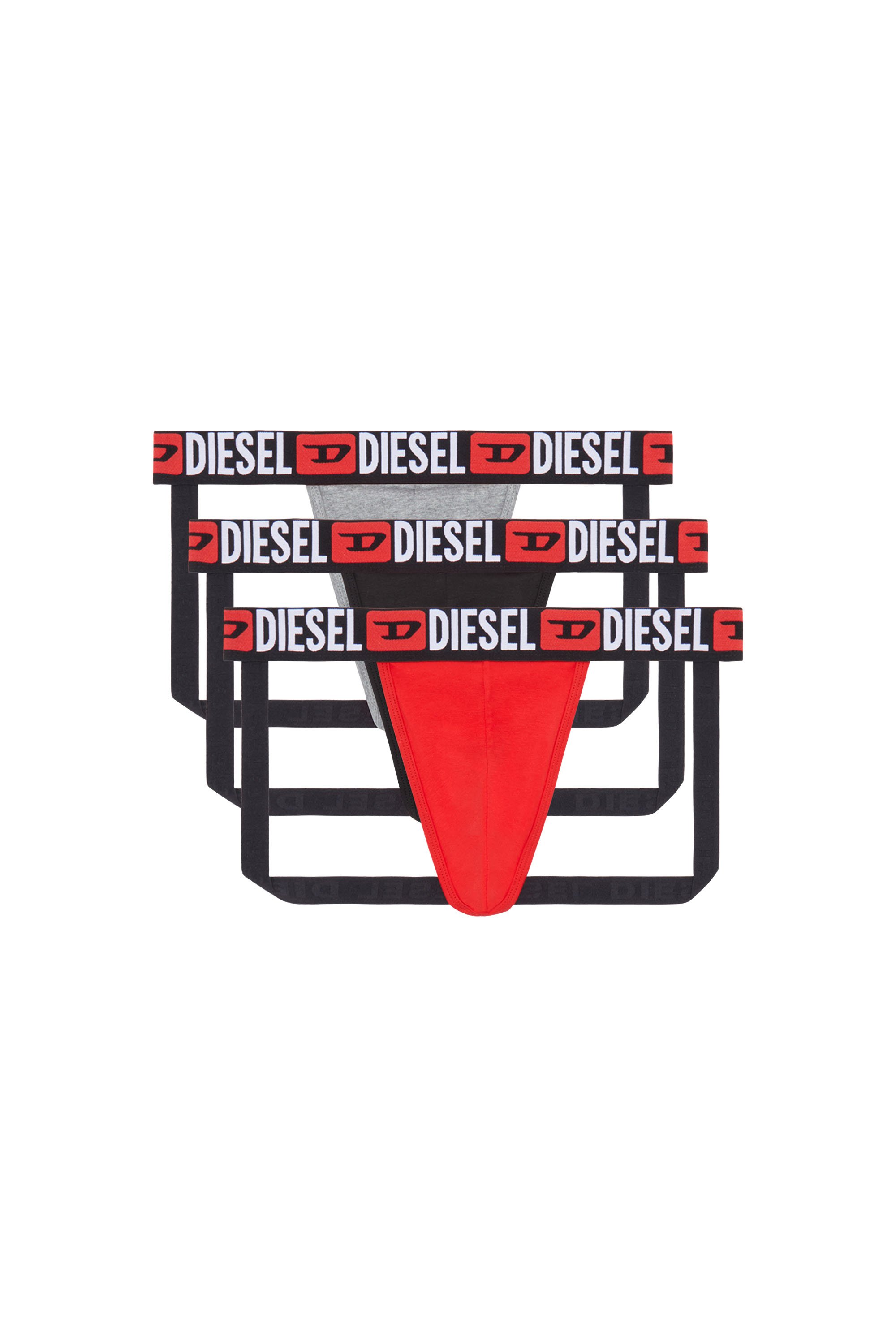 Diesel - UMBR-JOCKYTHREEPACK, Hombre Paquete de tres suspensorios con cintura con logotipo in Multicolor - Image 1
