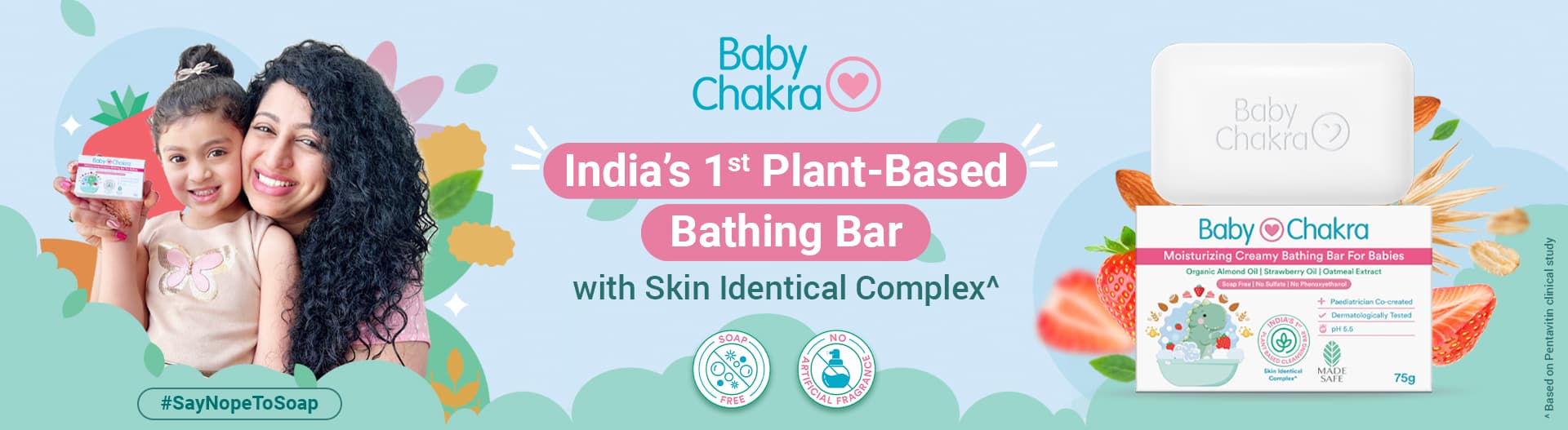 BabyChakra Moisturizing Creamy Bathing Bar Pack of 2