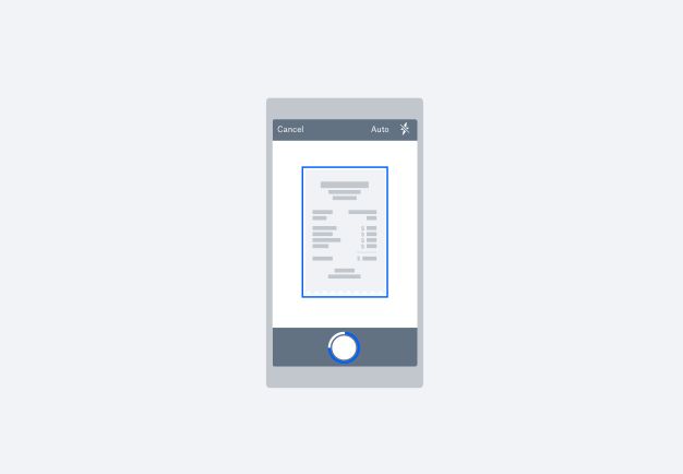 O aplicativo de scanner de documentos em um telefone celular