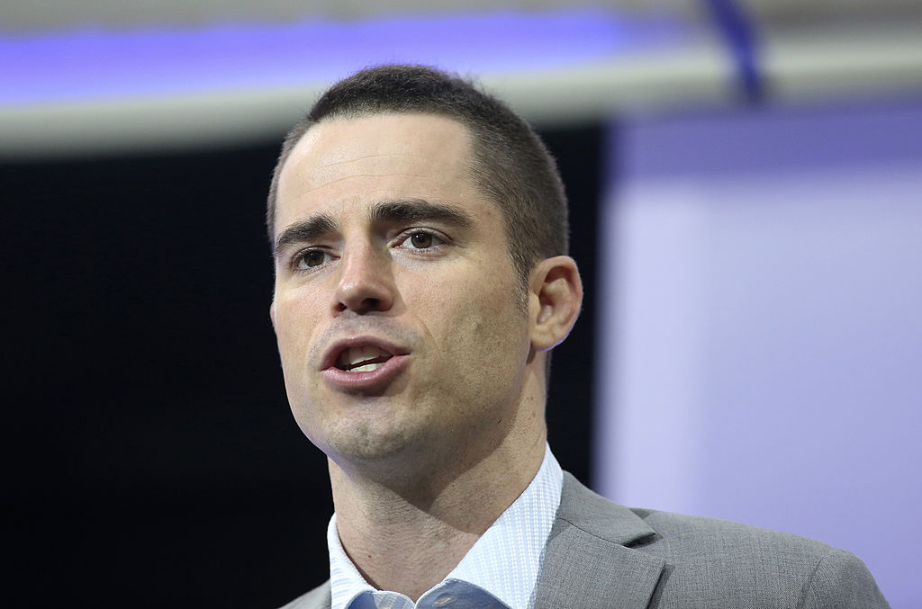 Roger Ver, founder of Passports for Bitcoin.com, speaks at the CoinSummit Virtual Currency conference in London, U.K., on Thursday, July 10, 2014. Bitcoin startups are amassing funds after the virtual currency captured the attention of investors, technologists and governments last year, fueling a rally that drove it to a record of about $1,200 from $12. Photographer: Chris Ratcliffe/Bloomberg via Getty Images