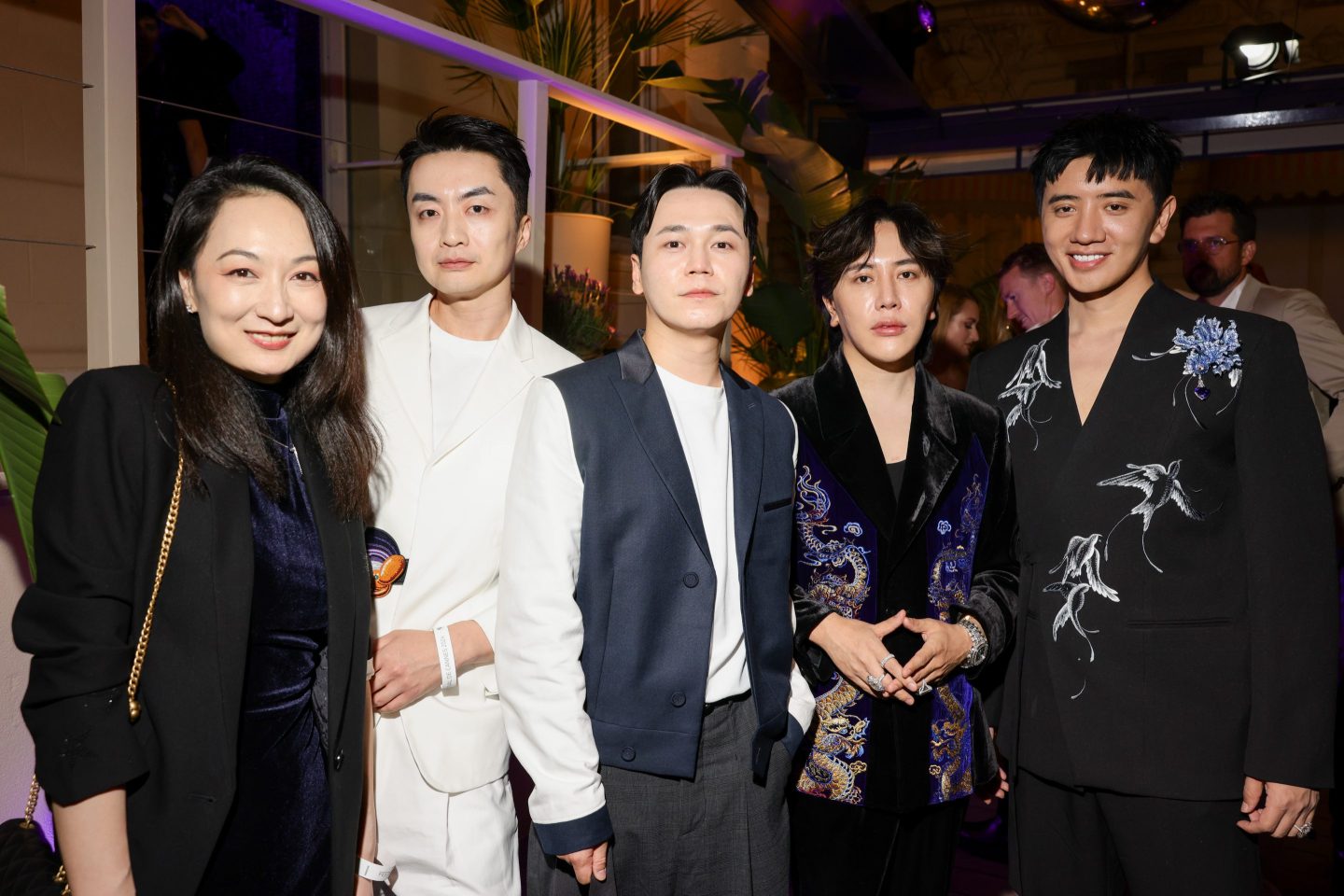 Wang Hongquanxing, second from right, attending the reveal event for the BMW XM Mystique Allure on May 15, 2024 in Cannes, France. Wang's social media accounts have been taken offline as Beijing cracks down on the flaunting of wealth online.