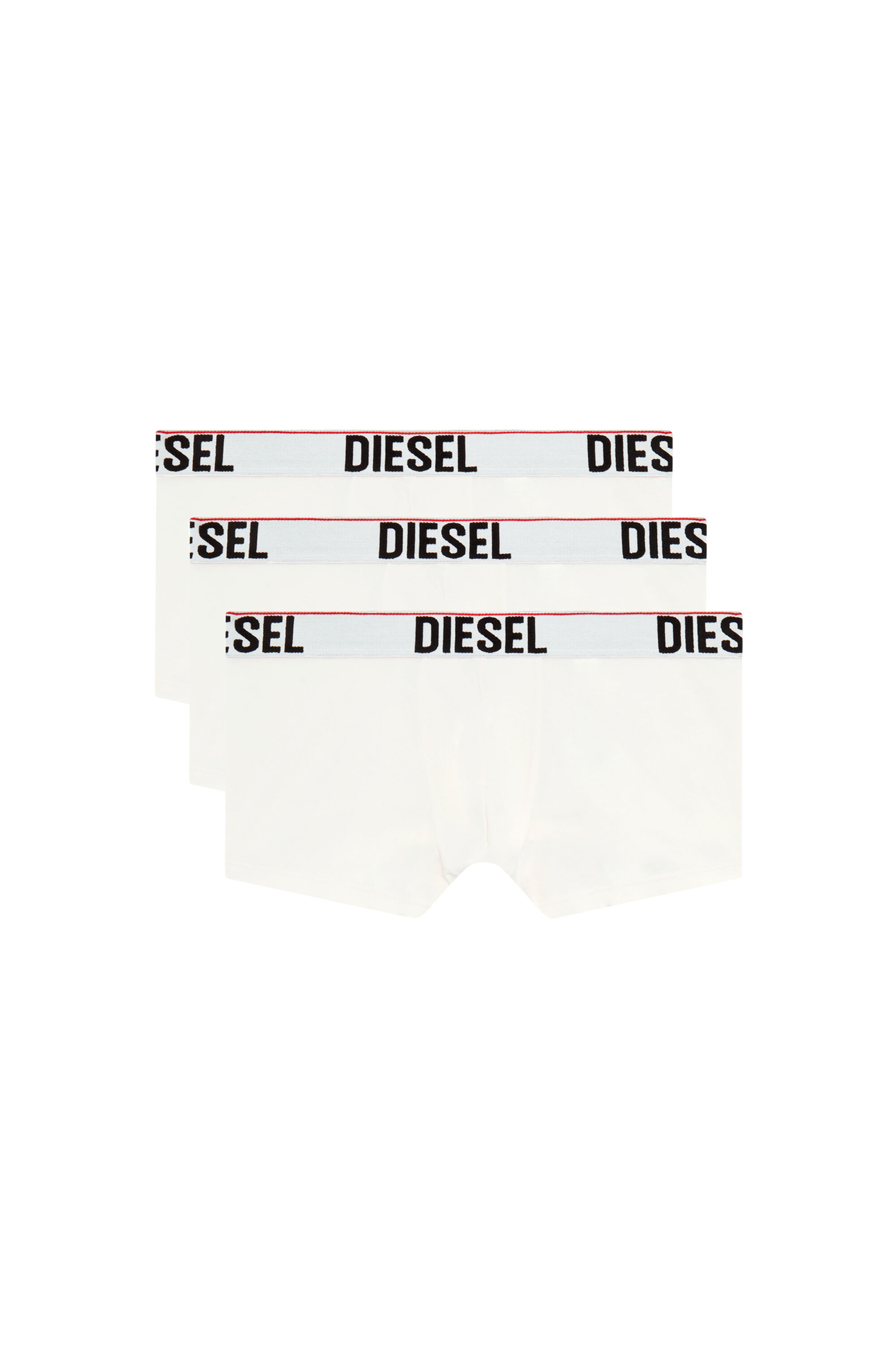 Diesel - UMBX-DAMIENTHREEPACK, Homme Lot de trois boxers avec taille ton sur ton in Blanc - Image 2