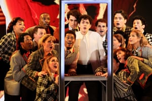 Ali Louis Bourzgui and the cast of The Who’s Tommy perform onstage