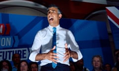 Britain's Prime Minister and Conservative Party leader, Rishi Sunak delivers a speech on 24 June 2024 in central London, as part of a Conservative campaign event in the build-up to the UK general election on 4 July 2024. Follow updates live. 