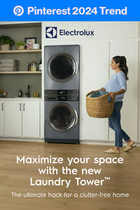 The Electrolux Laundry Tower™ is the ultimate hack for a clutter-free home with its space-saving design.