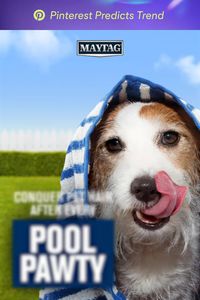 Towels looking ruff after your pup’s pool pawty? Remove 5X more hair with the Maytag Pet Pro Filter.* *Comparing normal cycle with Pet Pro filter and option to cycle using traditional agitator without Pet Pro filter and option. Results will vary based on fabric and type of pet hair.