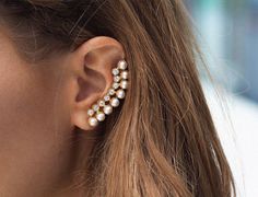 Pretty ear cuffs. Added by: http://weheartit.com/diananadrljanski Bracelets, Earrings, Jewellery, Piercing, Ear Piercings, Ear Jewelry, Jewelry Accessories, Pearl Jewelry, Armband