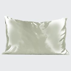 Satin Pillowcase - Sage – KITSCH Queen, Frizz, Happy Skin, Fresh Face, Sage, Satin Fabric, Smooth Skin, Frizz Free, Accessories Branding