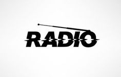 the radio logo is black and white