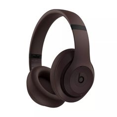 the beats on ear headphones are brown