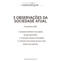 the cover of 3 observacoes da sociedade atual, written in spanish
