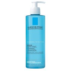 La Roche-Posay Toleriane Purifying Foaming Face Cleanser for Normal to Oily Skin is a daily sensitive skin face wash. This foaming cleanser removes excess oil while maintaining skin's natural protective barrier & pH. Removes face and eye makeup, dirt, and impurities. How to Use: 1. Wet skin with warm water. 2. Work cleanser into a lather. 3. Massage into skin. 4. Rinse. Pat dry. 5. Can be used on eye area. Serum, Beleza, Maquillaje, Facial, Face Wash, Best Face Products, Oily, Best Face Wash, Face Cleanser