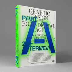 a book with the title graphic design in the post - digital age