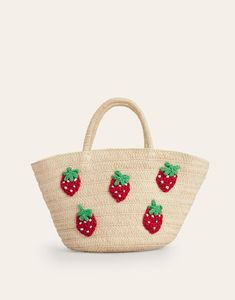 This basket bag is berry, berry nice. It's got plenty of space for all the essentials (aka snacks) Minis need for a fun day out. Nice, Accessories, Snacks, Summer, Berry, Outfits, Bags, Basket Bag, Bag