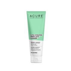 Acure Ultra Hydrating Green Juice Cleanser - Unscented - 4 fl oz Cleanser, Moisturiser, Hydrating Cleanser, Brightening Cleanser, Turmeric Root Extract, Facial Cleansers, Hydrate Skin, Moisturizer, Mineral Oil