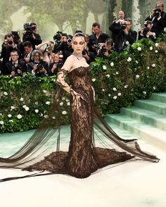 Emma Chamberlain Puts a Goth Spin on Nature in Not 1, But 2, Jean Paul Gaultier Dresses for the 2024 Met Gala