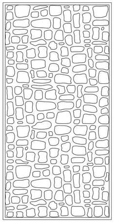 an abstract pattern made out of squares and rectangles in black ink on white paper
