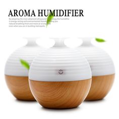Portable Humidifier Aromatherapy Ultrasonic Humidifier Wooden Essential Oil Diffuser USB 130ML  Aroma Diffuser For Home Office Aromatherapy