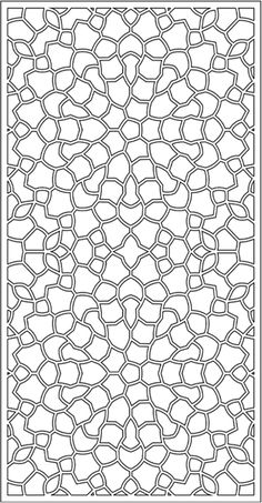 a black and white pattern with wavy lines in the shape of an intricate design on a sheet