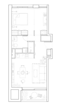 the floor plan for a small apartment