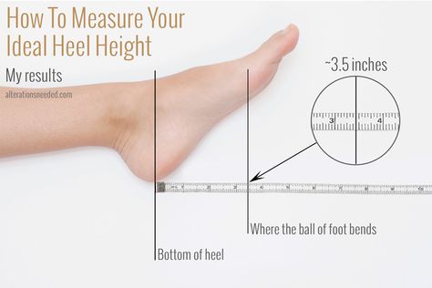 What if there were a magic number you could measure that would tell you exactly what high heel height would be your most comfortable to... Womens Fashion, Fashion Tips, Heel Height, How To Measure Yourself, How To Measure, Womens Fashion Trends, Fashion Hacks Clothes, High Heel, Popular Dresses