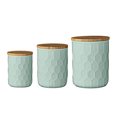 Bloomingville Ceramic Jar Set with Bamboo Lids, Mint Gree... https://smile.amazon.com/dp/B01BSMRMJ0/ref=cm_sw_r_pi_dp_mRYExbCMTCTT5 Home Décor, Food Storage, Canister Sets, Canister Crafts, Canisters, Kitchen Canister Sets, Kitchen Canisters And Jars, Kitchen Canisters, Ceramic Jars
