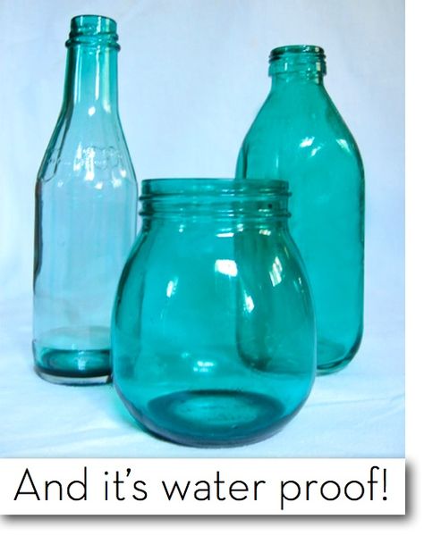 How to: Dye Clear Glass ANY Color (A New Technique).Repin By:Pinterest++ for iPad Decoupage, Mason Jar Crafts, Mason Jars, Upcycling, Mason Jar, Bottles And Jars, Clear Glass, Glass Bottles, Glass Jars