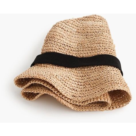 J.Crew Packable Straw Hat (1.530 CZK) ❤ liked on Polyvore featuring accessories, hats, j crew hats and straw hat Women's Accessories, J.crew, Polyvore, Summer Hats For Women, Packable Hat, Sun Hats For Women, Straw Hats Outfit, White Bucket Hats, Hats For Women