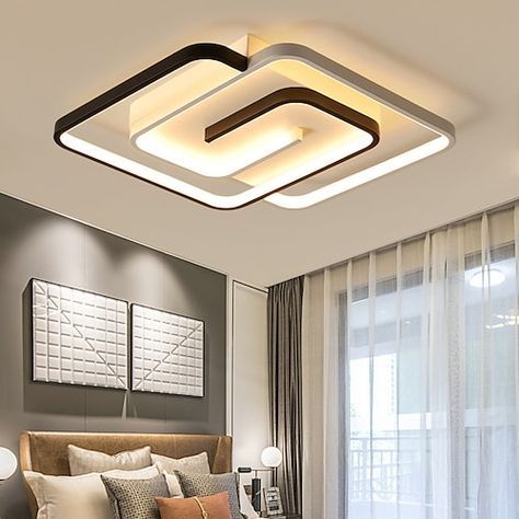Power Consumption:40; Bulb Base:LED Integrated; Initial Lumens:3000; Color Temperature:3000-6000; Bulb Type:LED; Suggested Space Fit:Shops / Cafes,Dining Room,Bedroom,Living Room; Type:Flush Mount Lights; Style:Modern,LED; Finish:Painted Finishes; Light Direction:Ambient Light; Suggested Room Size:10-15㎡; Fixture Height:6; Fixture Width:45; Fixture Length:45; Number of Bulb:2-Light; Light Source Included or Not:LED Light Source Included; Certification:CE Certified; Features:Geometric Shapes; Net Led Ceiling Lights, Ceiling Light Design, Ceiling Lights, Pop False Ceiling Design, False Ceiling, False Ceiling Design, Pop Ceiling Design, Pvc Ceiling Design, Ceiling Design