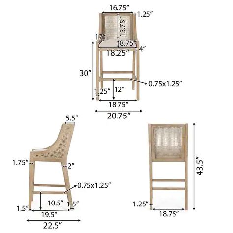 Breck Rustic Fabric Upholstered Wood and Cane 30 inch Barstools (Set of 2) by Christopher Knight Home - On Sale - Bed Bath & Beyond - 36158641 Home Décor, Design, Chairs, Dining Chairs, Counter Stools, Bar Height Stools, Bar Stools, Dining Room Bar, Dining