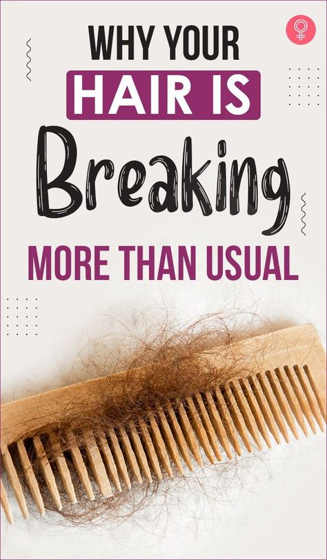 Why Your Hair Is Breaking More Than Usual: Life is pretty hard an anyway without having to deal with bad hair days, so we did some research and found out what causes the hair to break. #haircare #haircaretips #hairdamage #hairbreakage #damagedhair #hair #hairloss Hair Growth, Stop Hair Breakage, Hair Breakage Remedies, Thicker Stronger Hair, Hair Breakage, Hair Shedding, Brittle Hair, Damaged Hair, Breaking Hair
