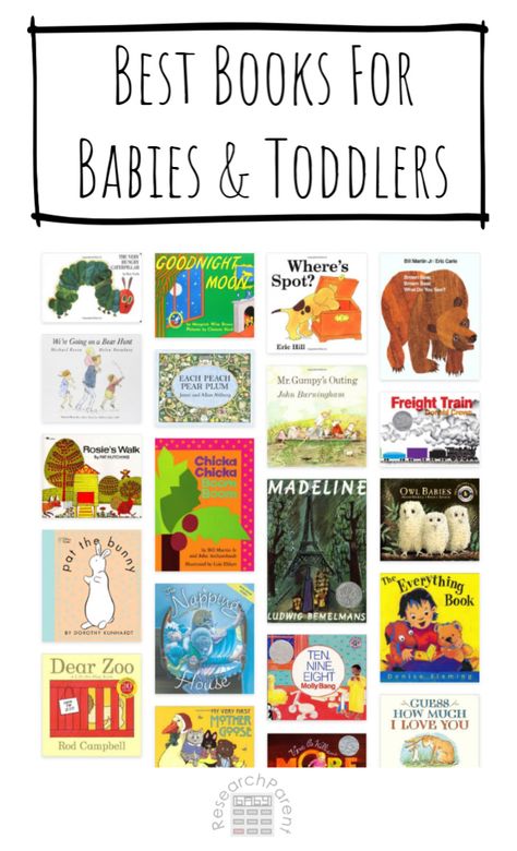 Best Books for Babies and Toddlers - A selection of the best books for babies and toddlers compiled by cross-referencing multiple authoritative sources via @researchparent