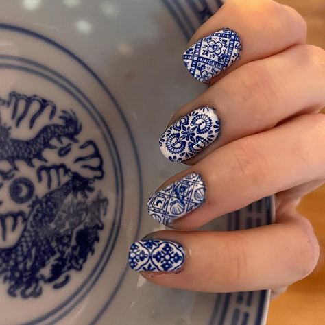 Stop saving the good china for "special occasions." Every day of your life is a special occasion. Start living now. Our Wild Heart plates feature intricate details for amazing nail art in a single stamp. 💙 Just add polish! 💅Mani x @rosalieisnails Get the Look: Wild Heart Stamping Plates (m014 & M015) Special Occasion, Nail Ideas, Nail Designs, China Nails, Nail Art Stamping Plates, Nail Stamping Plates, Nail Stamping Designs, Nail Patterns, Nail Stamper