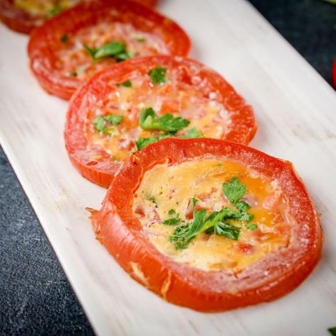 Easy Tomato Egg Rings with Herbs