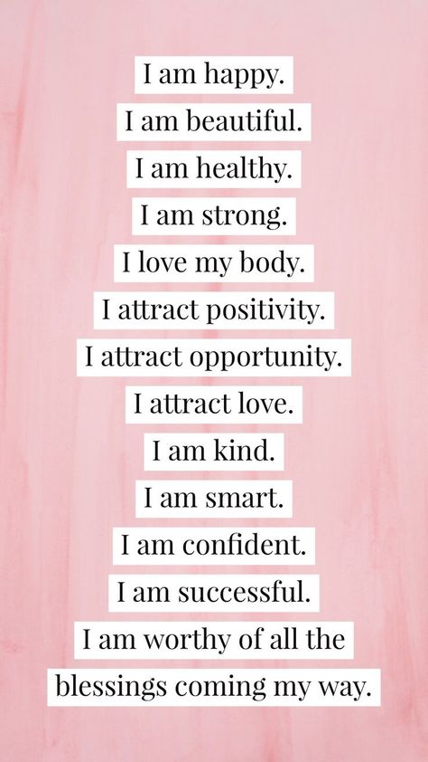 Repeat the list as many times a day as you want. Positive thoughts lead to positive changes. Inspirational Quotes, Motivation, Affirmation Quotes, Positive Affirmations Quotes, Positive Self Affirmations, Positive Changes, Positive Affirmations, Self Love Affirmations, Positive Quotes