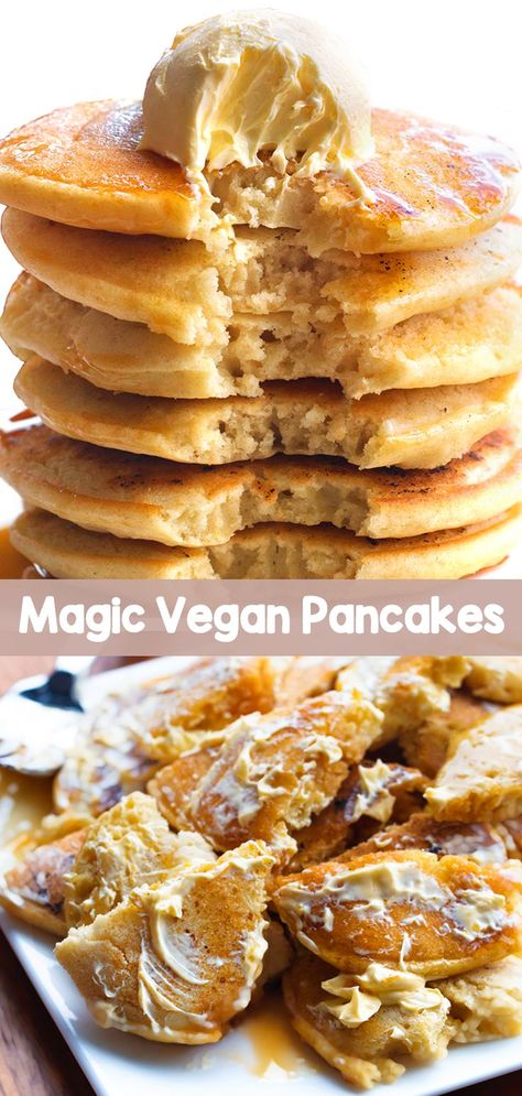 How to make the best fluffy vegan pancakes, with just a few basic ingredients and endless flavor possibilities #vegan #breakfast #pancakes #recipe #veganpancakes #pancakerecipe #veganbreakfast #eggfree #dairyfree #breakfastrecipe #healthy #healthybreakfast Vegan Cinnamon Rolls Easy, Healthy Vegan Pancakes, Best Vegan Pancakes, Pancakes Fluffy, Vegan Pancake, Vegan Pancakes Easy, Fluffy Vegan Pancakes, Vegan Pancake Recipes, Pancake Breakfast