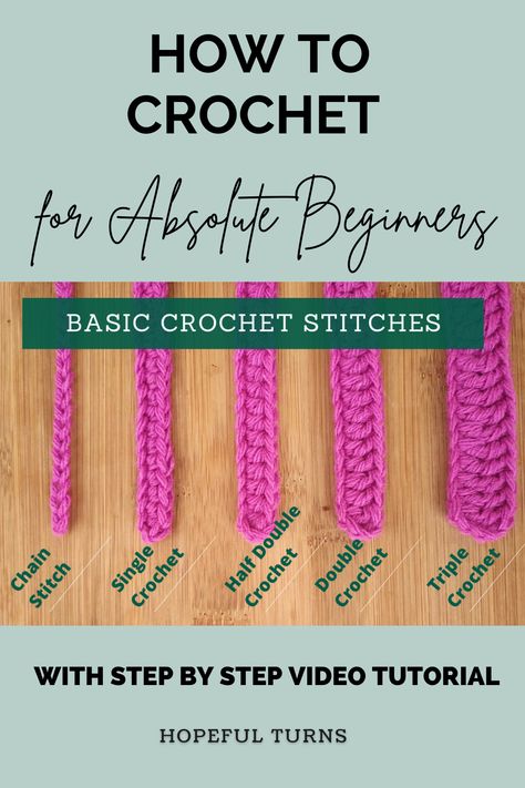 Crochet, Quilting, Ideas, Double Crochet Stitch, Single Crochet Stitch, Triple Crochet Stitch, Crochet Stitches Guide, Beginner Crochet Stitches, How To Double Crochet