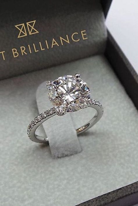 30 The Most Beautiful Gold Engagement Rings ❤️ gold engagement rings pave band round cut diamond pave band ❤️ See more: http://www.weddingforward.com/gold-engagement-rings/ #weddingforward #wedding #bride #engagementrings #goldengagementrings Wedding Rings Round, Wedding Rings Halo, Wedding Rings Oval, Wedding Rings Solitaire, Round Engagement Rings, Pave Engagement Ring, Diamond Wedding Rings, Gold Engagement, Diamond Engagement