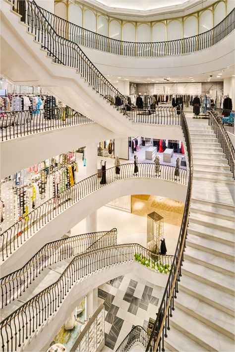 Los Angeles: Saks Fifth Avenue Store Opening – WindowsWear Los Angeles, Angeles, Vhernier, Marble Staircase, Anita Ko, Repossi, Atrium, Skylight, Designer Collection