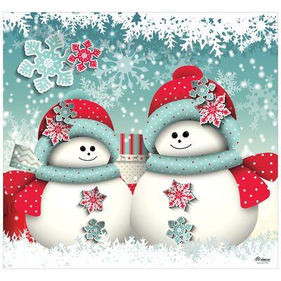 Don't be fooled by the companies that are trying to copy their garage door decors. Their quality of artwork, materials, print and ease of installation can not be matched. Purchase the one and only Christmas Snowmen and Gifts Garage Door Mural décor. | The Holiday Aisle® 2 Snowmen Merry Christmas Garage Door Mural green/Red 84.0 x 96.0 x 1.0 in, Plastic | THLY5446 | Wayfair Canada Christmas, Halloween, Noel, Hanukkah, Weihnachten, Natale, Hanukkah Decorations, Merry, Navidad