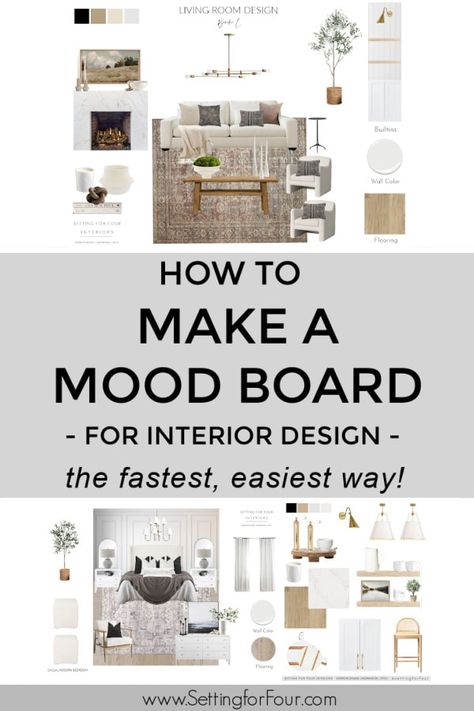 How to Make A Mood Board For Interior Design Decoration, Design, Interior, Diy, Interior Design For Beginners, Interior Design Guide, Interior Design Vision Board, Interior Design Career, Interior Design Tips