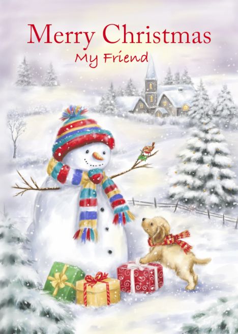 Christmas, Art, Amigurumi Patterns, Snowman, Natal, Christmas Dog, Dog Canvas Art, Christmas Snowman, Christmas Paintings