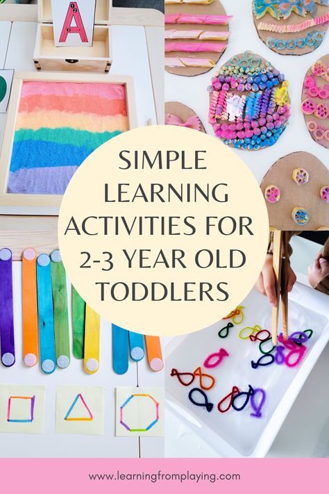 Pre K, Diy, Montessori Toddler, Toddler Learning Activities, Montessori, Activities For 3 Year Olds, Activities For 2 Year Olds, Baby Learning Activities, Toddler Learning Games