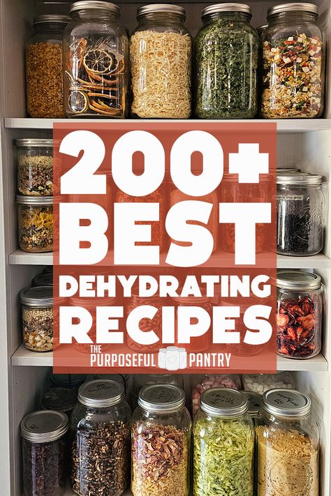 Pantry shelves of dehydrated produce in canning jars. Recipes, Foods, Meat Recipes, Food, Dried Vegetables, Frozen Food, Food Store, Dehydrated Fruit, Dehydrator