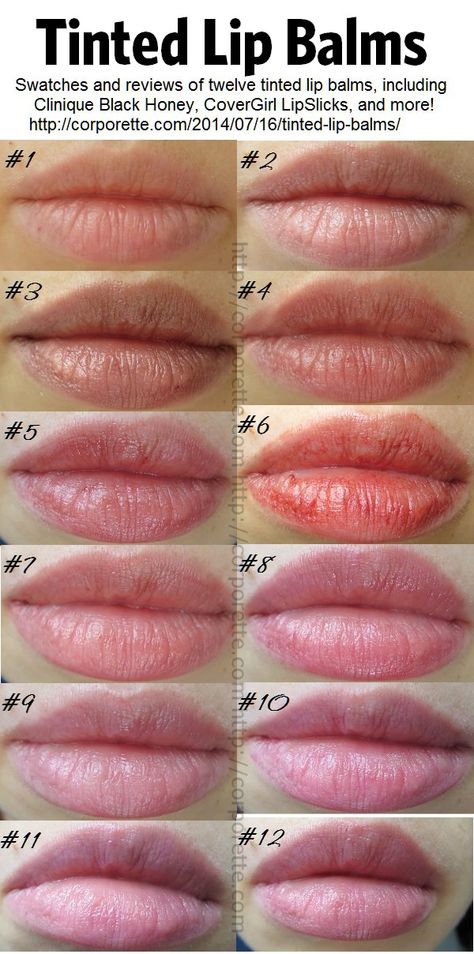 Tinted lip balms are best for summer makeup -- which are your favorite? We swatched and reviewed 12 different tinted balms on Corporette... #tintedbalms #balms #lips #lippies #summermakeup #summerlips #swatches Eyeliner, Lip Balm, Ideas, Summer, Covergirl, Tinted Lip Balm Swatches, Burt's Bees Tinted Lip Balm Swatches, Burts Bees Tinted Lip Balm, Tinted Lip Balm